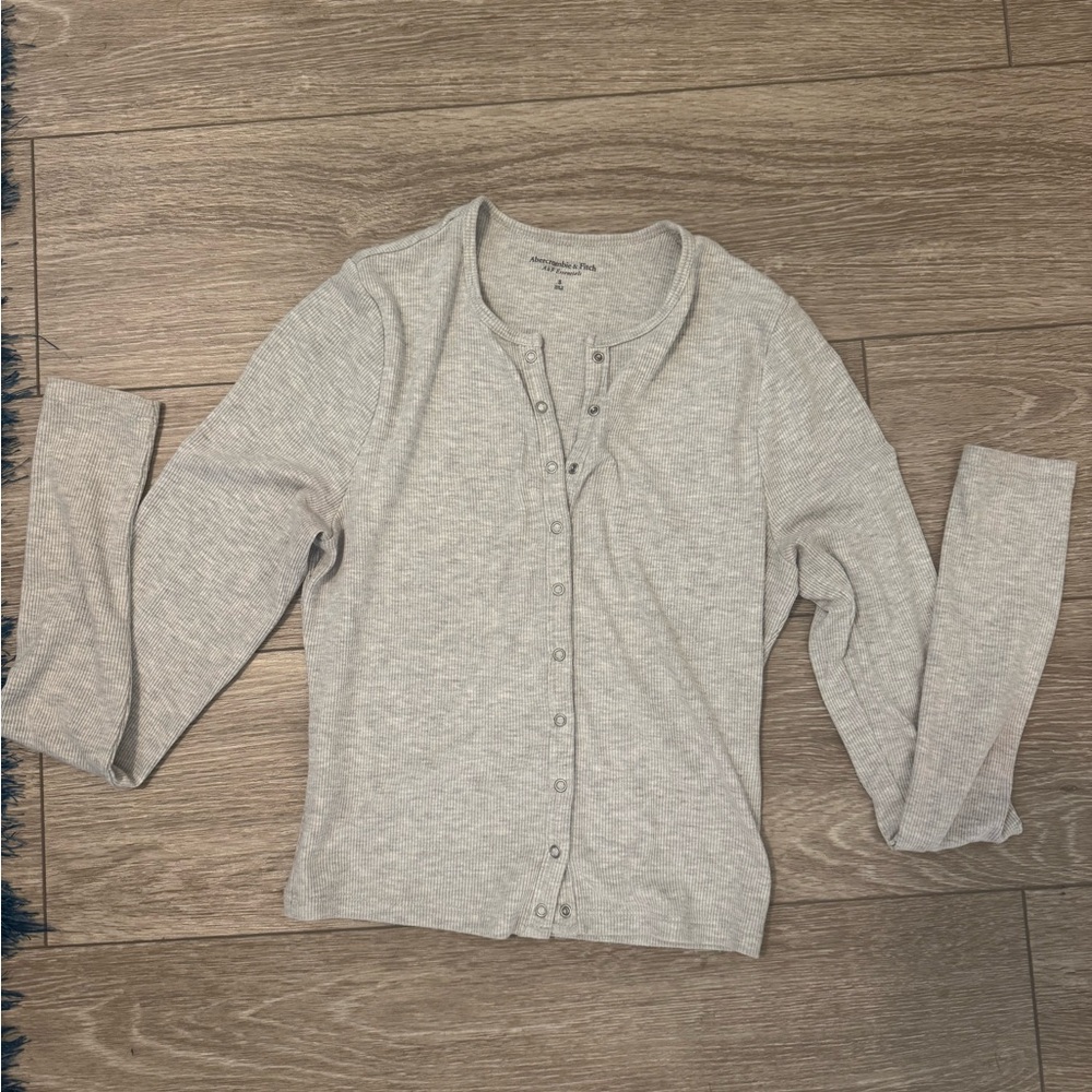 Abercrombie & Fitch Women's Long-Sleeve Featherweight Rib Crop